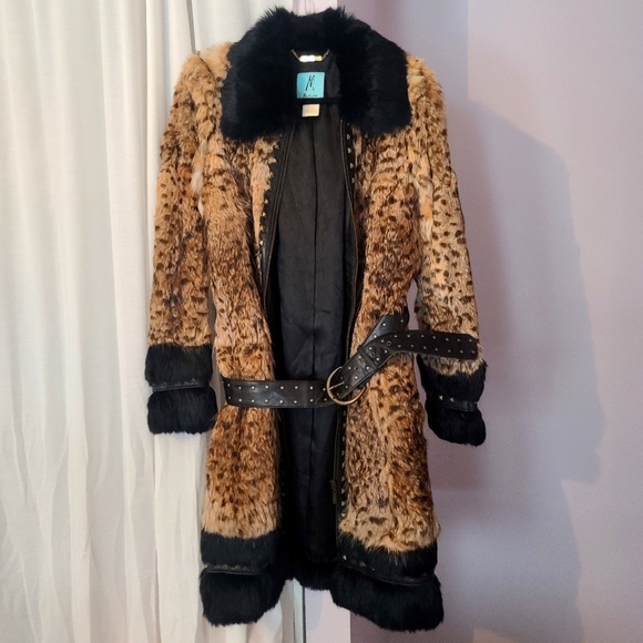 Vintage marciano mink fur coat L - Picture 1 of 4